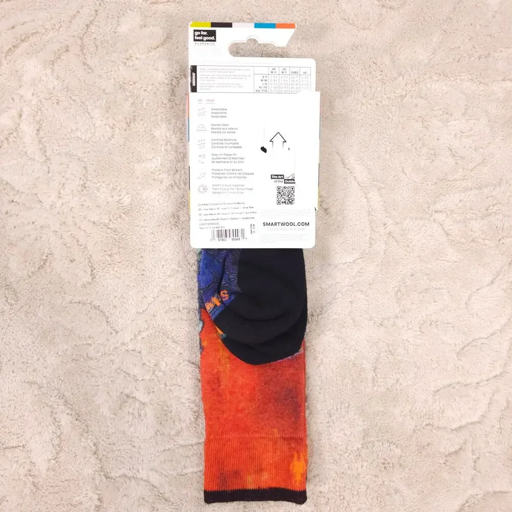 NWT Smartwool Ski Winter Haze Print Socks Unisex Sz XL